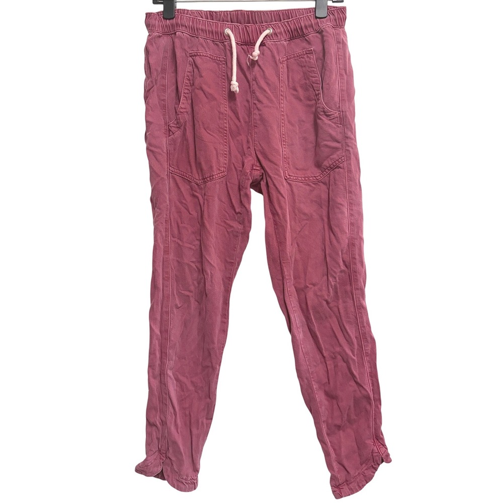 Anthropologie Pilcro Pink Tie Waist Utility Joggers XS